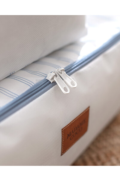 Madame Coco Nuage 2-Piece Printed Bag - White/Light Blue