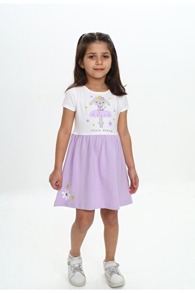 Toontoy Φόρεμα για κορίτσια Rabbit Flower με τύπωμα