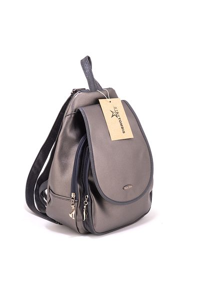 Star Tombis Women's Leather Multi-Compartment Backpack