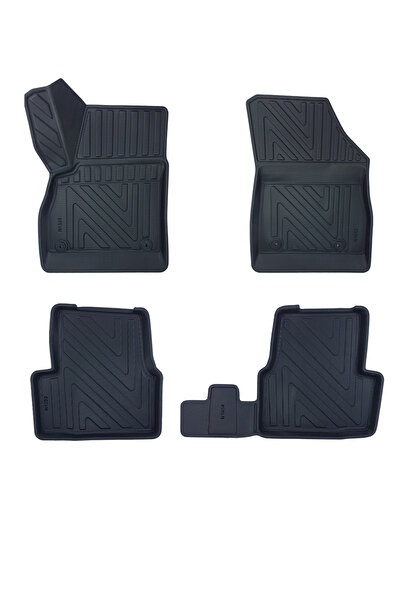 AutoWeller Opel Astra K 2015-2022 3d Karbon Desenli Havuzlu Oto Paspas