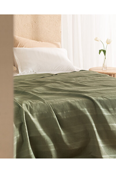 Madame Coco Mathilda Single 100% Cotton Karde Plain Pique - Khaki