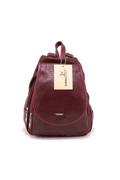 Star Tombis Women's Leather Multi-Compartment Backpack