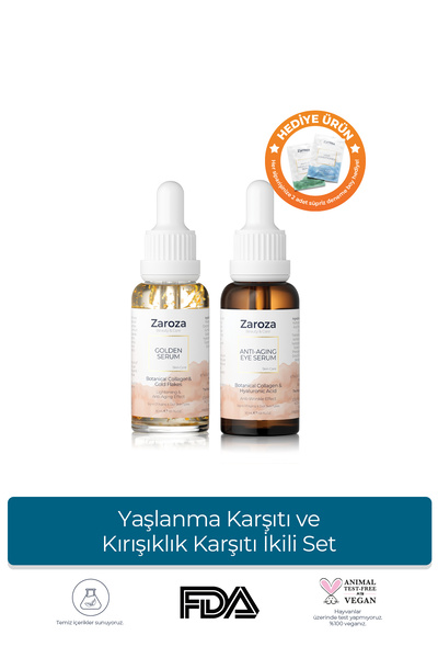 ZAROZA Yaşlanma Karşıtı ve Kırışıklık Karşıtı İkili Set