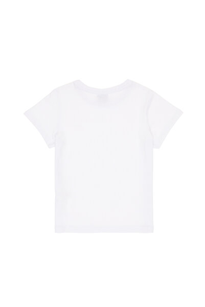 U.S. Polo Assn. Erkek Çocuk Beyaz Basic Bisiklet Yaka Tişört 50306548-VR013