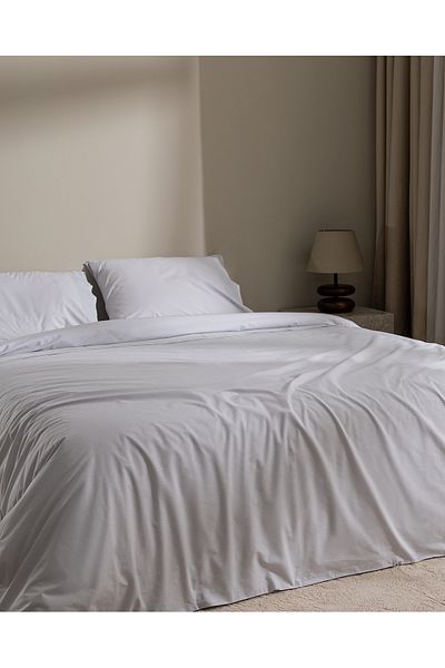 Madame Coco Yuviera Double 100% Cotton Embroidered Duvet Cover Set - Gray