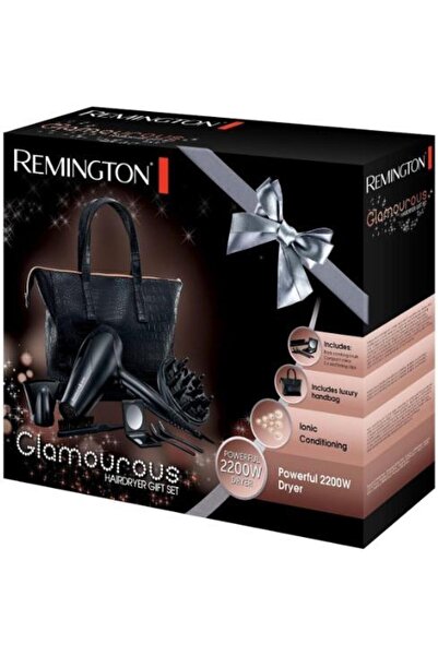 Remington Uscator de par Remington Glamourous D3191GP, 2200 W, 2 viteze (Negru)
