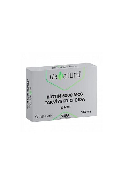 VeNatura Biotin 5000mcg Food Supplement 30 Tablets