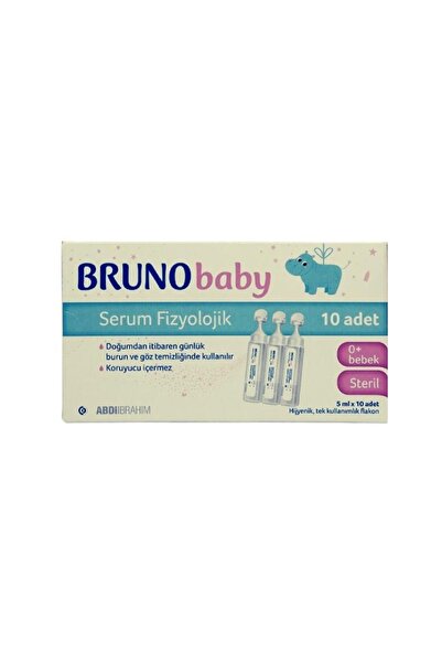 Bruno Baby Serum Fizyolojik 5 ml X 10 Adet Tek Kullanımlık Flakon