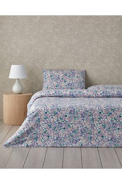 English Home Promise Of Spring Easy-Iron Σετ Παπλωματοθήκη Διπλό 200x220 cm Λιλά