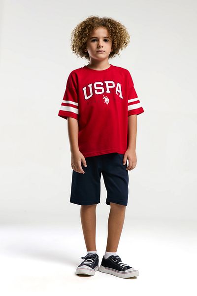 U.S. Polo Assn. Boy's Red Pajama Set 50310799-Vr030