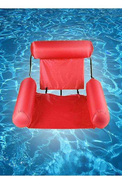 PLAYZO Inflatable Water Hammock Pool Float Foldable Beach Swimming Pool Seat for Indoor Outdoor