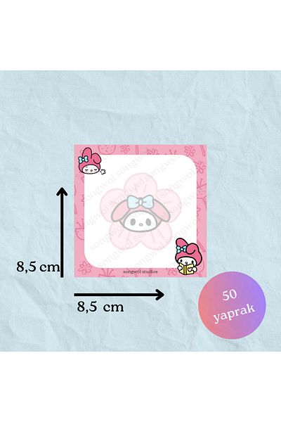 Songwol Studios My Melody Sanrio Memo Pad, Memopad, Notepad, Notepad