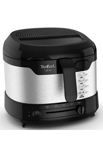 TEFAL Friteuza Tefal Uno FF215D30, 1 kg, 1.8 l, 150C-190C, 4 persoane (Negru/Inox)