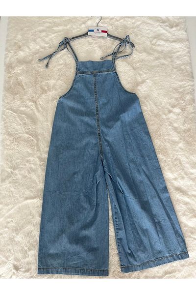 DMB KİDS Salopetă lungă din denim cu curea de frânghie