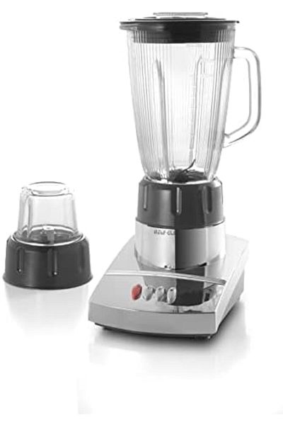 ALSAIF Electric Blender 2 In 1, Plastic Jar, Mill & Coffee Grinder, With S/s Blade, 300w, Electroplated
