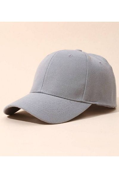 POPULUS Καπέλο Unisex Απλό Γκρι Χρώμα Basic Καπέλο