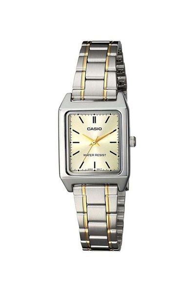 Casio Women's Stainless Steel Analog Watch LTP-V007SG-9EUDF - 31 mm - Silver/Gold
