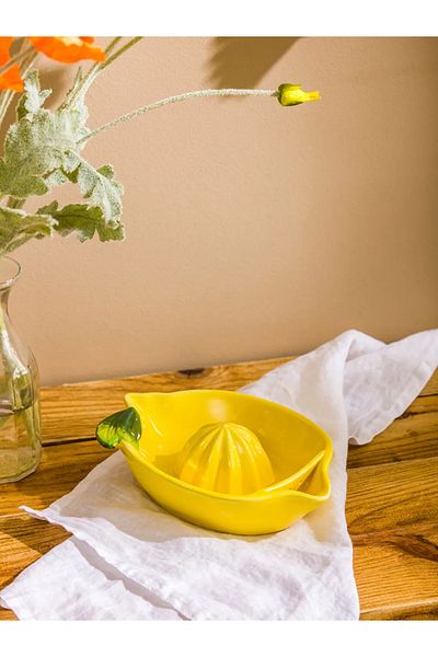 LC Waikiki Lcw Home Yellow Ceramic Lemon Squeezer