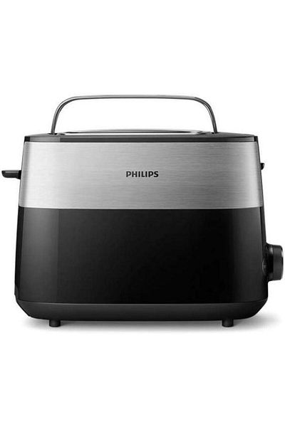 Philips Prajitor de paine Philips Daily Collection HD2516/90, 2 felii, 830W (Negru/Argintiu)