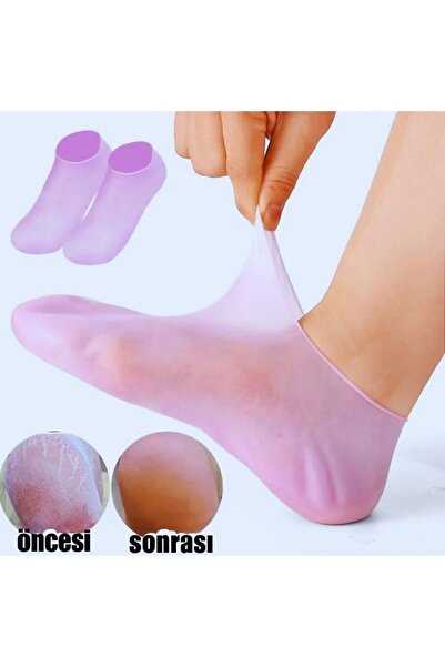 homeneeds Silikon Topuk Bakım Çorabı Nemlendirici Spa Etkili Ayak Maskesi