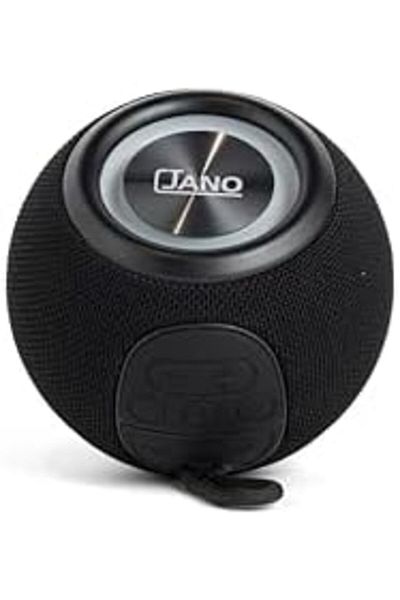 JANO Portable Bluetooth Speaker With Phone Holder, 1200 Mhz, For Home Parties, Travel, Black, Jn0630