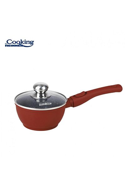 Heinner HEINNER CALABRIA frying pan, 16x8cm, 1.3L, aluminum, with lid (Brown)