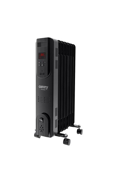 CAMRY Calorifer electric cu ulei Camry CR7812, 1500W, 7 elementi, Telecomanda, Display LED (Negru)
