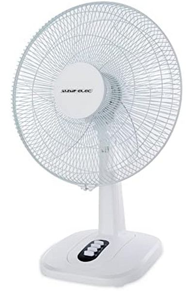 ALSAIF Electric Table Fan 60w With 5 Blades By Al Saif, White
