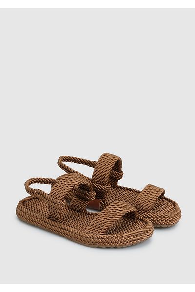 Provoq Women's Copper Flat Sandals