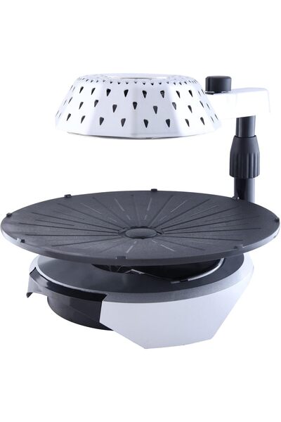 ALSAIF 3d Smokeless Electric Grill, 360 Degree Rotating Baking Tray, For Home Cooking Use, 1390w, Silver