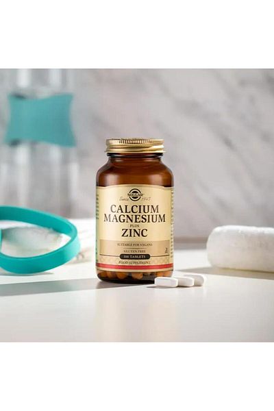 Solgar Calcium Magnesium Plus Zinc 100 Tablets