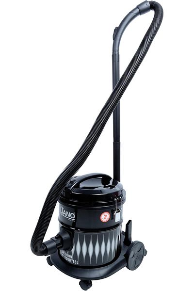 JANO Cylindrical 1200 Watt Vacuum Cleaner, 15 Liters, Black, JN3609 by Jano