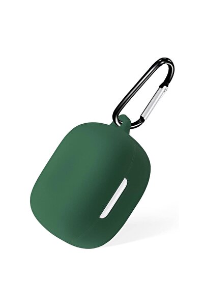 Microsonic Xiaomi Redmi Buds 6 Play Kılıf Askılı Mat Silikon Koyu Yeşil