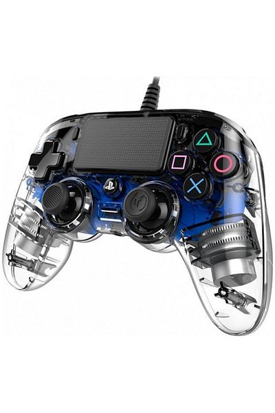 Nacon Controller cu fir Nacon Light pentru Playstation 4, Albastru