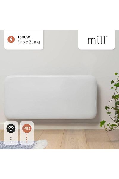 Mill Convector de perete Mill Invisible WIFI, 1500W, 31m