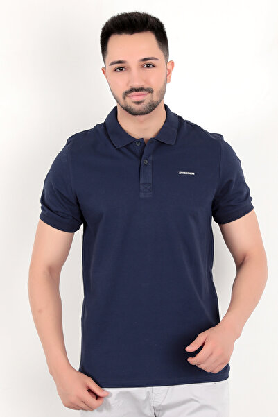 JB John Borners Men's Indigo Polo Neck T-Shirt Cotton Keep Cool Regular Fit 2061