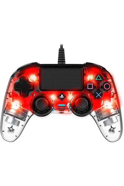 Nacon Controller Nacon Wired Illuminated Compact, pentru PS4 (Rosu)