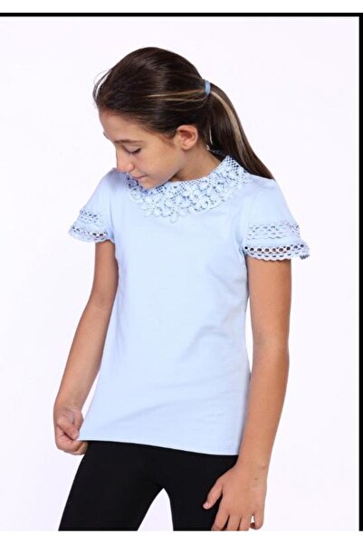 Toontoy Girl's Lace Front School T-Shirt 11315
