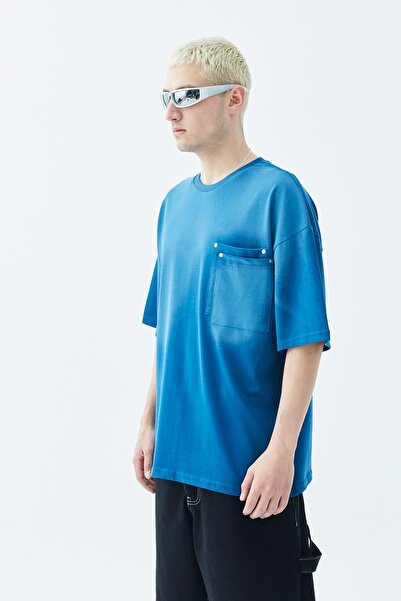 VAMOSCLO Футболка Indigo Oversize - з кишенями та деталями