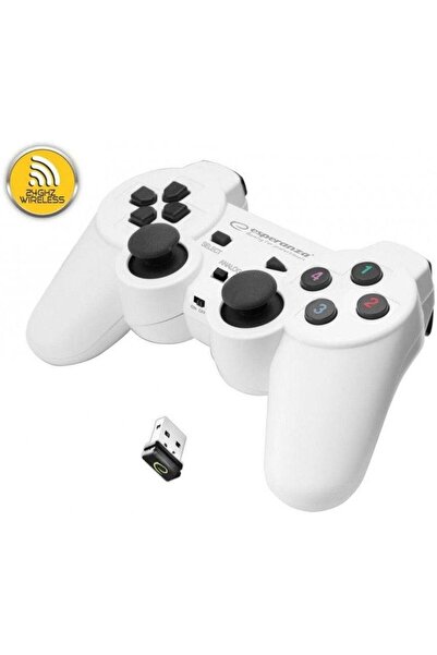 ESPERANZA Controler Esperanza Gladiator EGG108W, wireless, PC/PS3 (Alb)