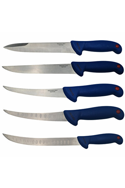 Depox Set de cuțite de măcelar din cinci piese IdeallStore, înjunghiat, filet...