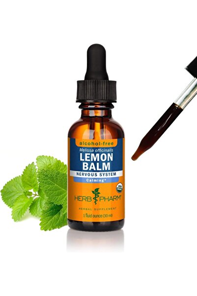 Herb Pharm مستخلص بلسم الليمون العضوي المعتمد مع تركيبة الجليسرين الخالية من ...