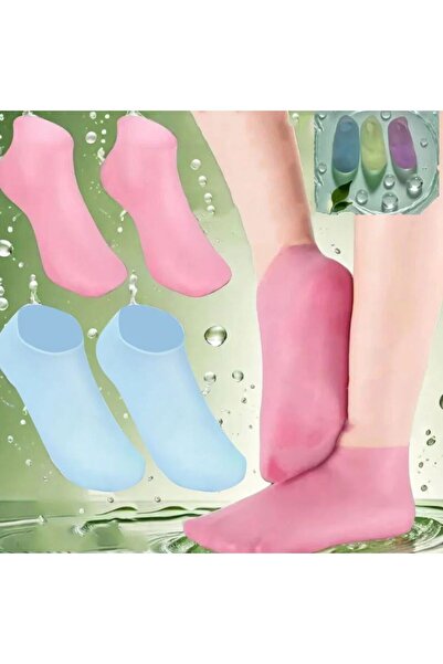 TREND 2 ADET Silikon Topuk Bakım Çorabı, Nemlendirici Spa Etkili Ayak Maskesi, Ayak Sağlık Çorabı