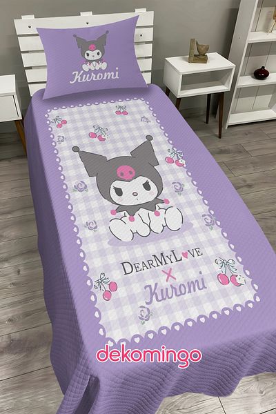 dekomingo Cherry Kuromi Lila Baby and Children's Room Pi̇ke Set