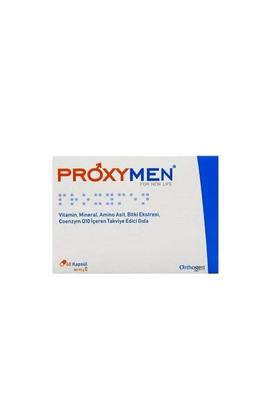 Orthogen Proxymen 60 Caps - Vitamin, Mineral, Amino Acid, Herbal Extract and Coenzyme Q10 Supplement