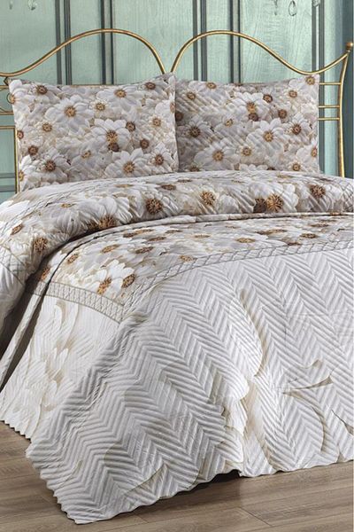 Çeyiz Diyarı Ultrasonic Quilted Hazal Double Bed Cover