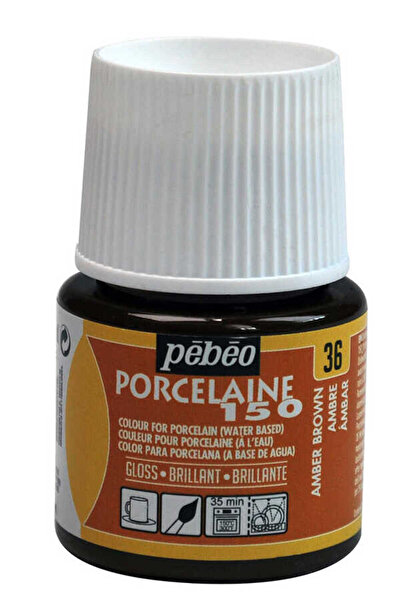 Pebeo Su Bazlı Porselen Boya 150 45ml Şişe - 36 Amber Brown
