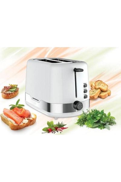 Heinner Prajitor de paine Heinner HTP-850WHSS, 850 W, 7 nivele de rumenire, 3 functii (Alb/Inox)