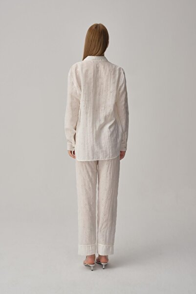 Pierre Cardin Braletli Vegan Kadın Ipek Pijama Takımı - Lx.25234 Ivory