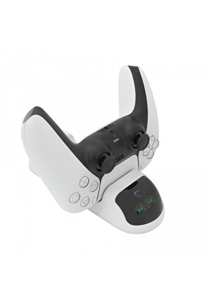 white shark White Shark PS5 CHARGING DOCK PS5-0506 TAKEDOWN, 2 x USB-C (White)